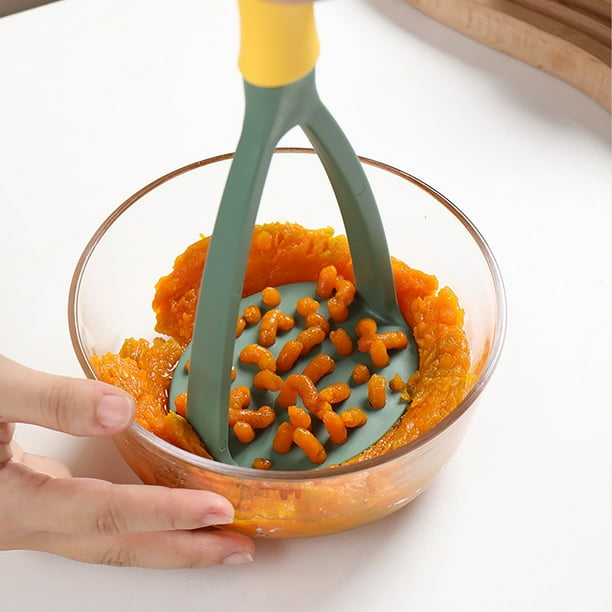 HEVIRGO Potato Masher Heavy Duty Non stick PP Soft Grip Potato Press Crusher for Kitchen