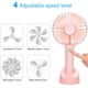 thumbnail image 2 of Mini ventilador de mano portátil, ventilador personal de mano, ventilador eléctrico de escritorio de refrigeración alimentado por batería recargable con base, batería de 2500 mAh, Sincero Hogar, 2 of 3