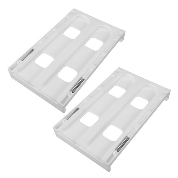 WORGEOUS  2 Pcs Refrigerator Beverage Storage Rack Mini Fridge Fridges White