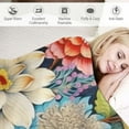 thumbnail image 3 of ARISTURING  Floral Throw Blanket, Vibrant Color Boho Flowers Blossom Cozy Decor Throws for Sofa Bed Couch Chair or Dorm, 3 of 6
