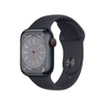 thumbnail image 2 of Apple Watch S8 GPS + Cel. 41mm c/ Caja Alum. Medianoche y Correa Dep. Medianoche - S/M. Rast. Act. Fís., Apps ECG y Oxígeno Sangre, Pant. Retina Siempre Act., Resist. Agua, 2 of 6