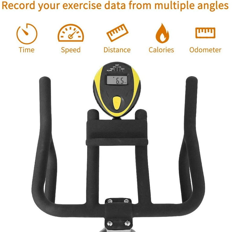 Cyclace exercise bike stationary 330 lbs weight capacity indoor cycling bike with tablet holder and 2025 lcd monitor for home workout