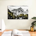 thumbnail image 3 of Elephant Stock Neuschwanstein Castle Pop Wall Art - Horizontal Canvas Wall Art - Living Room Wall Decor - Architecture Canvas - Yellow And Black Decor - 12" x 8", 3 of 8
