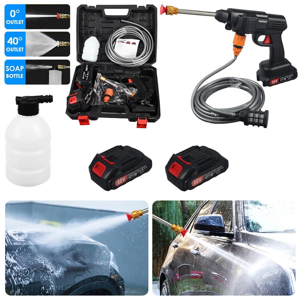 Paddsun Pressure Washer, Cordless Water Spray Gun with 2 Battery Portable Car Washer Cleaner