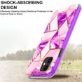 thumbnail image 5 of iPhone 11 2019 6.1 Inch A2111 A2223 A2221 Lightweight Slim Embedded Print Soft Silicone Durable Cover - Purple Marble, 5 of 5