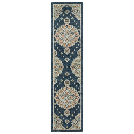 Mohawk Home Huffman Indoor Ornamental Area Rug, Blue, 1'11" x 3'