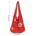 thumbnail image 6 of Stylago Crochet Bags for Women Summer Beach Mesh Tote Shoulder Hobos Bag Shopping Handbag Foldable Travel Underarm Pockets Brown, 6 of 6