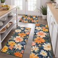 thumbnail image 2 of Pioneer Flower Floral Print Pattern Kitchen Rugs Sets Of 3,Kitchen Runner Rugs Non Skid Washable,Decorative Kitchen Floor Mats for Kitchen,Sink,Laundry,17"x30"+ 17"x47" + 17"x59", 2 of 6