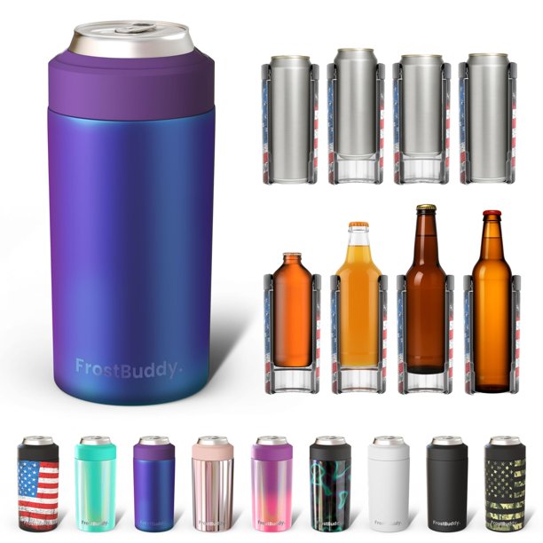Enfriador de latas Frost Buddy Universal Buddy de acero inoxidable aislado