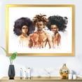 thumbnail image 3 of Designart 'Afro American Fashion Portraits' Glam Framed Art Print, 3 of 4