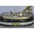 thumbnail image 3 of Nifao Remington Rattlesnake silver finish Bronze Statue – Bronze Statue, Western Art, 17"L x 11"W x 23"H, 3 of 11