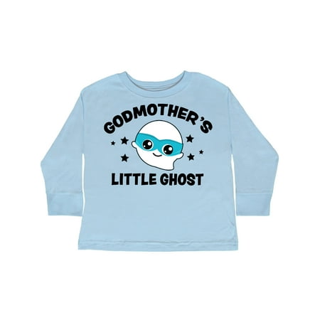 

Inktastic Cute Godmother s Little Ghost with Stars Gift Toddler Boy or Toddler Girl Long Sleeve T-Shirt