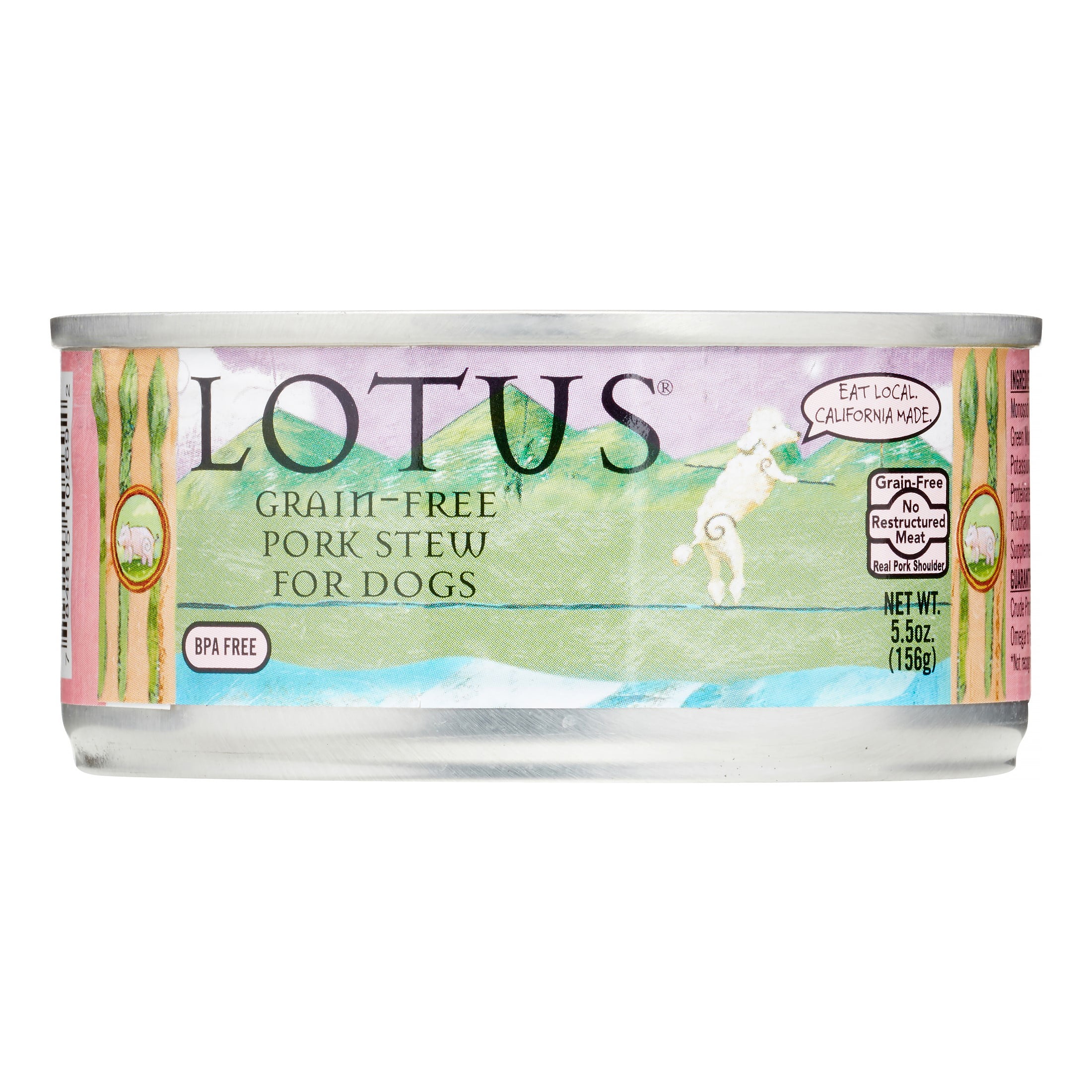 Lotus GrainFree Pork Stew Wet Dog Food, 5.5 Oz, Case of 24