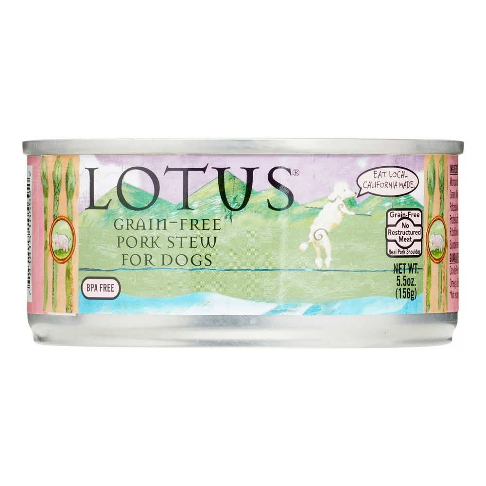 Lotus GrainFree Pork Stew Wet Dog Food, 5.5 Oz, Case of 24 Walmart