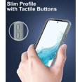 thumbnail image 6 of for Samsung Galaxy S22 Case, Dust-Proof Port Cover, Full Body Durable Silicone Rubber Phone Case for Samsung Galaxy S22 5G, Green/Grey, 6 of 14