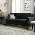 thumbnail image 6 of DHP Brynn 3 Seater Living Room Upholstered Sofa in Black Velvet, 6 of 8