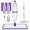 Purple, variant on ZJQYDS Spray Mops for Floors Cleaning: Dust Mop Wet Mop with 3 Washable Pads -Refillable Bottle and 1 Scraper - Flat Floor Mop for Hardwood Laminate Ceramic Tiles Vinyl Woood