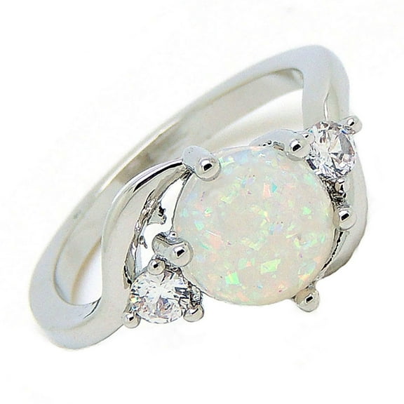 Oneonta Statement Ring for Women Created Fire Opal Cz Ginger Lyne Collection