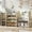 Beige, variant on ICEELF Toy Storage Organizer with Collapsible Polyethylene Storage Baskets, Bins, Bookshelf, Drawers