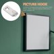 thumbnail image 1 of unbranded 10Jgo Gancho Para Colgar Marcos Y Cuadros Plata Resistente Y Moderno Para De Pared, 1 of 5