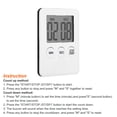 thumbnail image 3 of Uxcell Digital Timer,1pack Small Count Down/UP Clock with Magnetic,Kitchen Timer White, 3 of 5