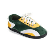 Happy Feet Sneaker All Around Slippers - Green and Yellow - Medium