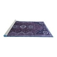 thumbnail image 2 of Ahgly Company Machine Washable Indoor Square Persian Blue Traditional Area Rugs, 3' Square, 2 of 4