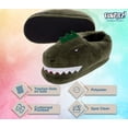 thumbnail image 4 of Silver Lilly Dinosaur Slippers - Plush T-Rex Slippers Novelty Animal House Shoe (Green, Small), 4 of 6