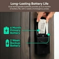 thumbnail image 3 of Restored Wyze Palm Lock, Smart Door Lock with Palm Vein Recognition, Keyless Entry Smart Locks for Front Door, Keypad, Auto Lock, Dual Battery, Wi-Fi, Works with Alexa & Google, IP53, Mechanical Key (Refurbished), 3 of 9