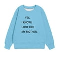 thumbnail image 4 of CLOISE Kids Sweatshirts for Girls Boys Toddler Long Sleeve Crew Neck Tops Funny Sayings Casual Fashion Fall Winter Clothes Light Blue 1-12T, 4 of 4
