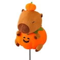 thumbnail image 1 of Funda para Cabeza de Palo de Golf con Diseño de Calabaza y Capibara de Peluche Doble, 1 of 3