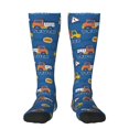 thumbnail image 1 of Xecao Construction Vehicles Pattern Adult Stockings with Color-Block Design and 3D Print, Breathable Comfortable Hosiery for Daily Wear and Sports, 1 of 6