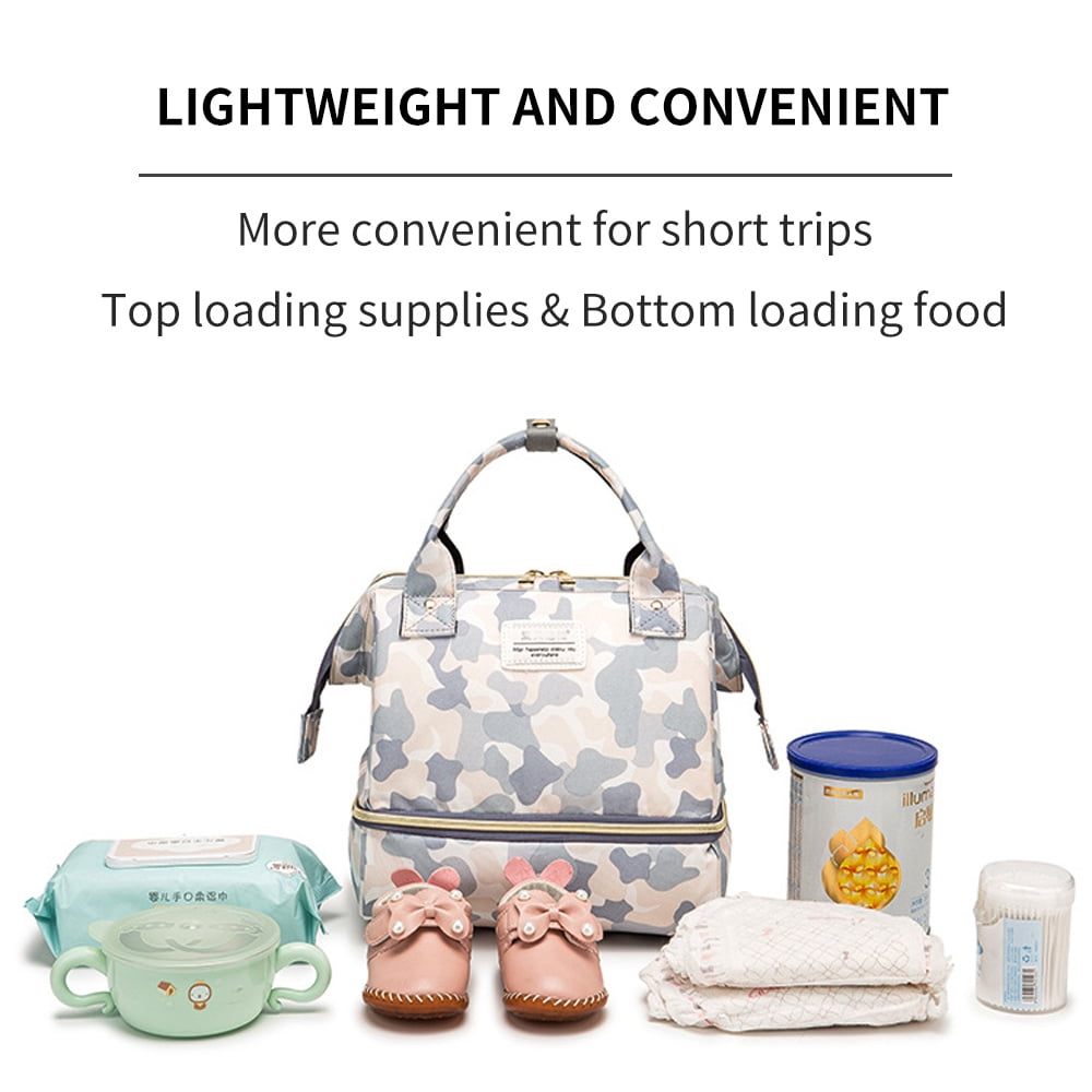 Baby Diaper Bag Mommy Bag Multifunctional Breast Milk Preservation Bag Portable Food Storage Insulation Bag Backpack