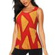 thumbnail image 1 of Balery Tortilla chips Camiseta sin mangas estampada ligera para mujer, tops de entrenamiento sin mangas, camisetas de yoga transpirables de secado rápido.-Small, 1 of 7