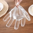thumbnail image 4 of TST 100 Pcs Clear Kitchen Gloves for Garden Restaurant Cleaning Home Food Baking, Non-Sterile Disposable Gloves | One Size Fits Most, 4 of 8