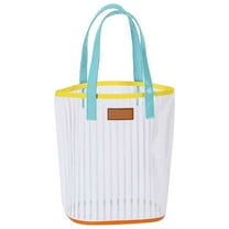 Clear Makeup Tote Bag Travel Toiletry Organizer Carry Pouch Washable Cosmetic Bag for Women Beach Handle Packing Wallet