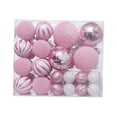 thumbnail image 5 of 46x Christmas Ball Ornaments ,Xmas Hanging Tree Pendants Decor Christmas Tree Ornaments ,Ball Baubles for Xmas Party Holiday Pink, 5 of 8