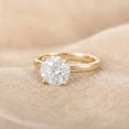 thumbnail image 3 of Rosec Jewels IGI Certified Lab Grown Diamond Solitaire Engagement Ring - 5 Carat - Big Diamond Ring for Women - E-VS1 Grade, 10K Yellow Gold, US 10.00, 3 of 8