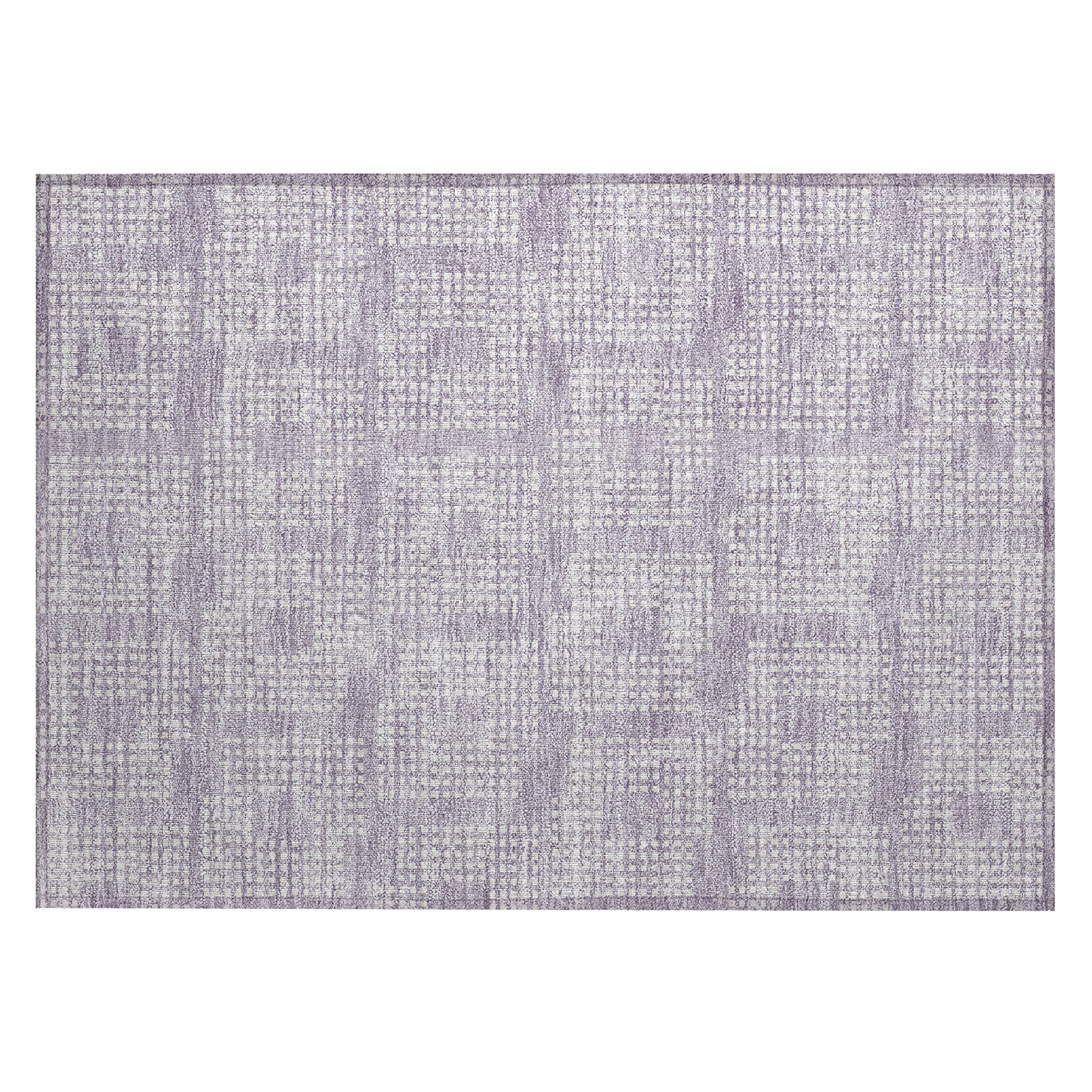 Addison Rugs Chantille Indoor/Outdoor Transitional Squares Lavender Washable Rectangle Rug, 1'8" x 2'6"