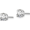 thumbnail image 2 of 14K White Gold 14Kw True Origin Lab Grown Diamond 1Ctw Vs/Si, D E F, 4-Prong Earrings (6 X 6) Made In United States em1016-100-wld, 2 of 5