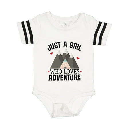 

Inktastic Just a Girl Who Loves Adventure Gift Baby Girl Bodysuit