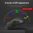 thumbnail image 3 of REDRAGON Lonewolf G105 RGB USB Wired Gaming Mouse 8000 DPI 8 buttons mice Programmable ergonomic For Computer Laptop PC Gamer, 3 of 6