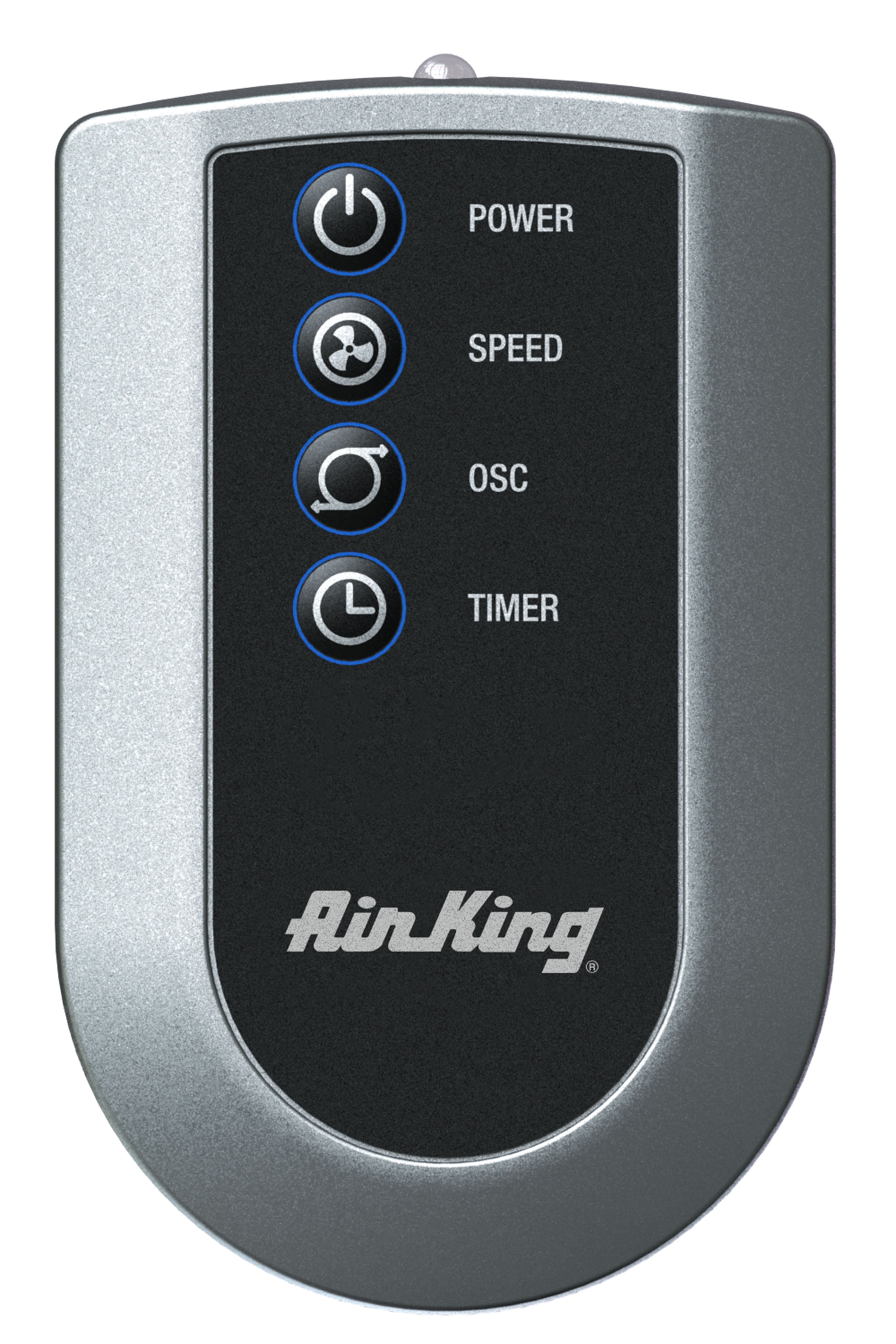 Air King 18" 3-Speed Oscillating Remote Controlled Wall Mount Fan, White, 9850, New