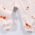 thumbnail image 5 of CAUYDY 6 9 12 18 Months Girls Pajamas for Newborn Baby Clothes Preemie Long Sleeve Romper Fall Winter Infant Girl Comfy Bodysuit Toddler Sleepers Sizes 18-24 Months,Orange, 5 of 5
