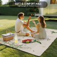 thumbnail image 4 of Watercolor Floral Outdoor Rug for Patio/Deck/Porch, Non-Slip Large Area Rug 5 x 7 Ft, Spring Flowers Birds Plants Country Beige Indoor Outdoor Rugs Washable Area Rugs, Camping Rug Carpet Runner, 4 of 8