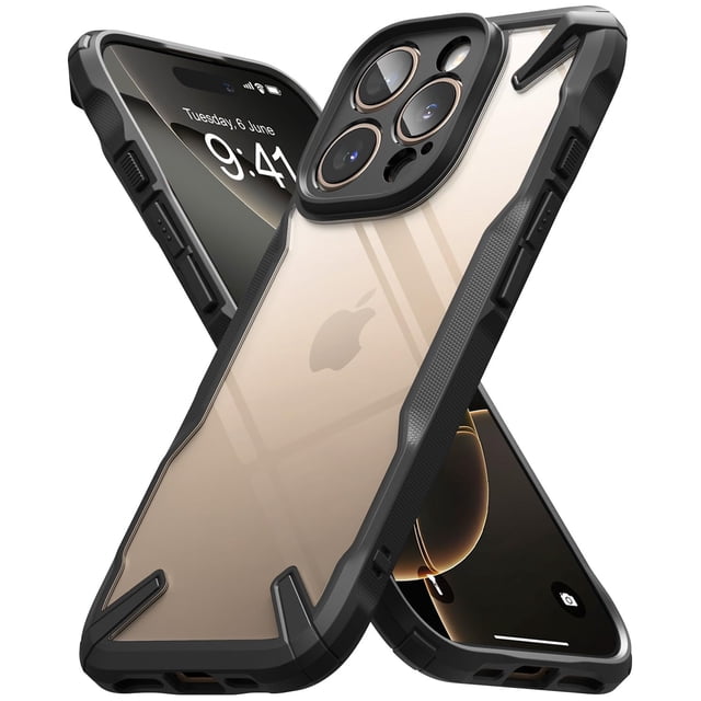 Funda Ringke Fusion-X compatible con iPhone 16 Pro - Negra