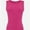 Hotpink, variant on Women's Ribbed Sleeveless Crew Neck Summer Top Casual Basic Strap Tank Top