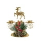thumbnail image 2 of Christmas Golden Iron Double Candlestick Window Desktop Decoration Christmas Holiday Decoration, 2 of 6
