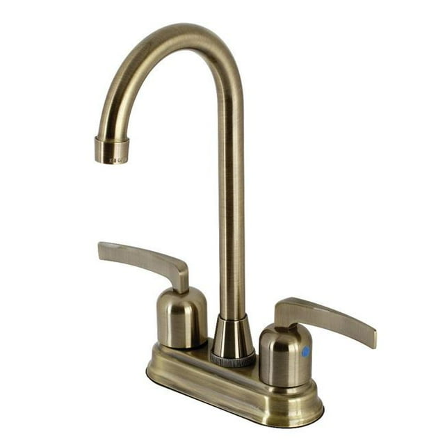 Kingston Brass KB8493EFL Centurion Robinet de Bar, Laiton Antique