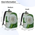 thumbnail image 3 of Honeii Dandelion Flower In The Meadow Print Canvas College Laptop Backpack, Durable Rucksack Travel Notebook Bag School Backpack Book Bag for Men Women-Medium, 3 of 7